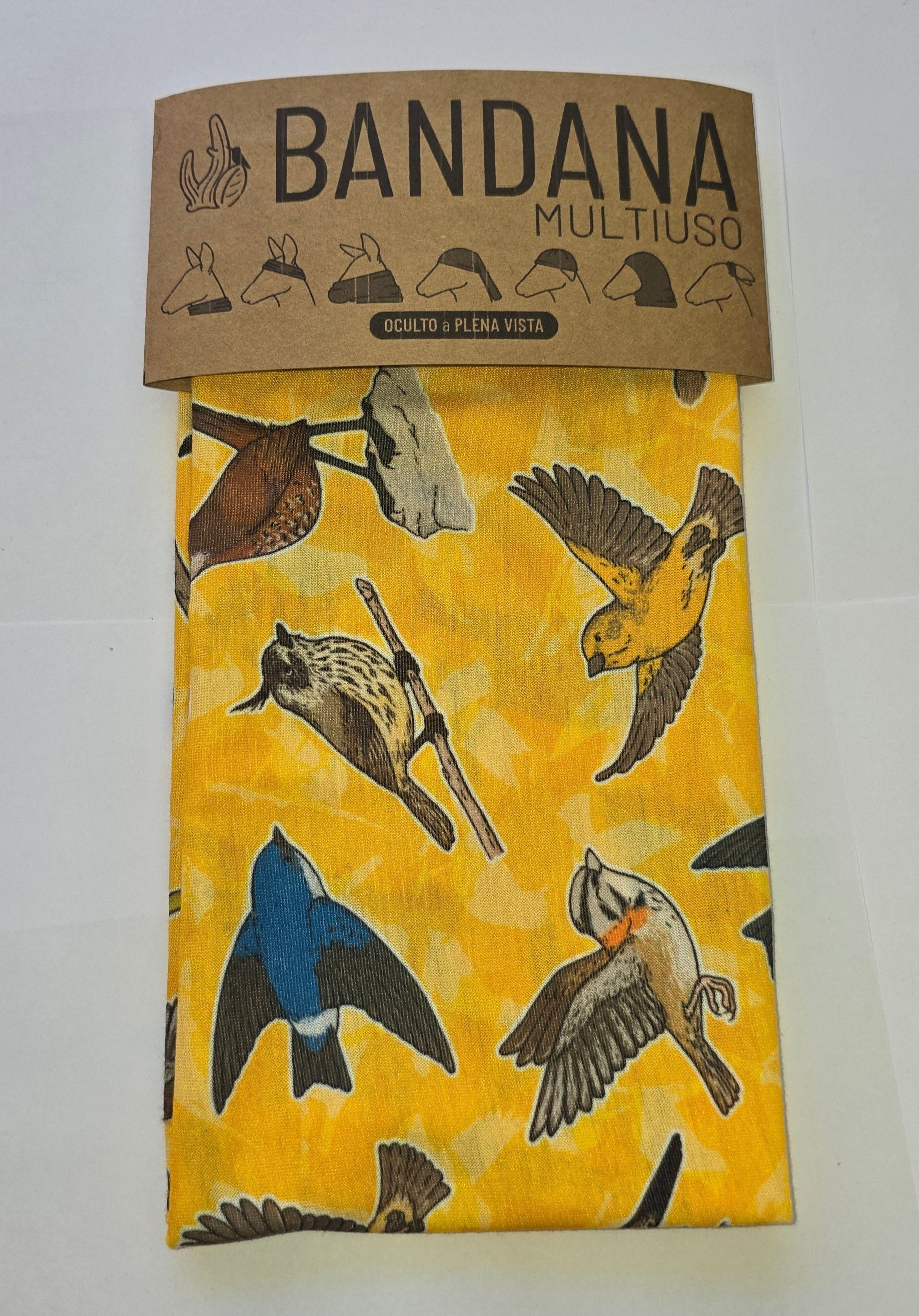 Bandana aves amarillo
