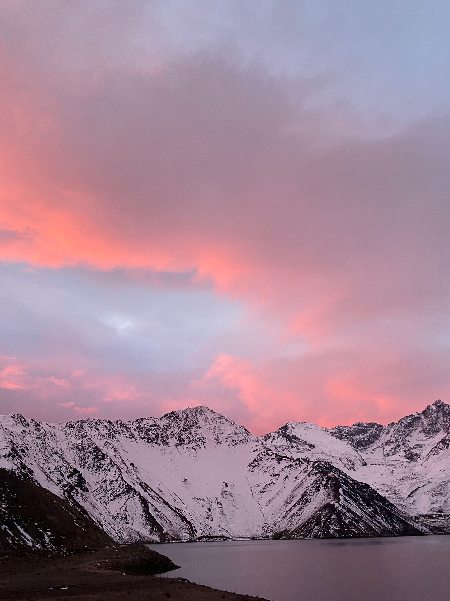 Trekking raquetas de nieve Laguna negra, Embalse el yeso, parque el Yeso cajón del maipo (tour privado)