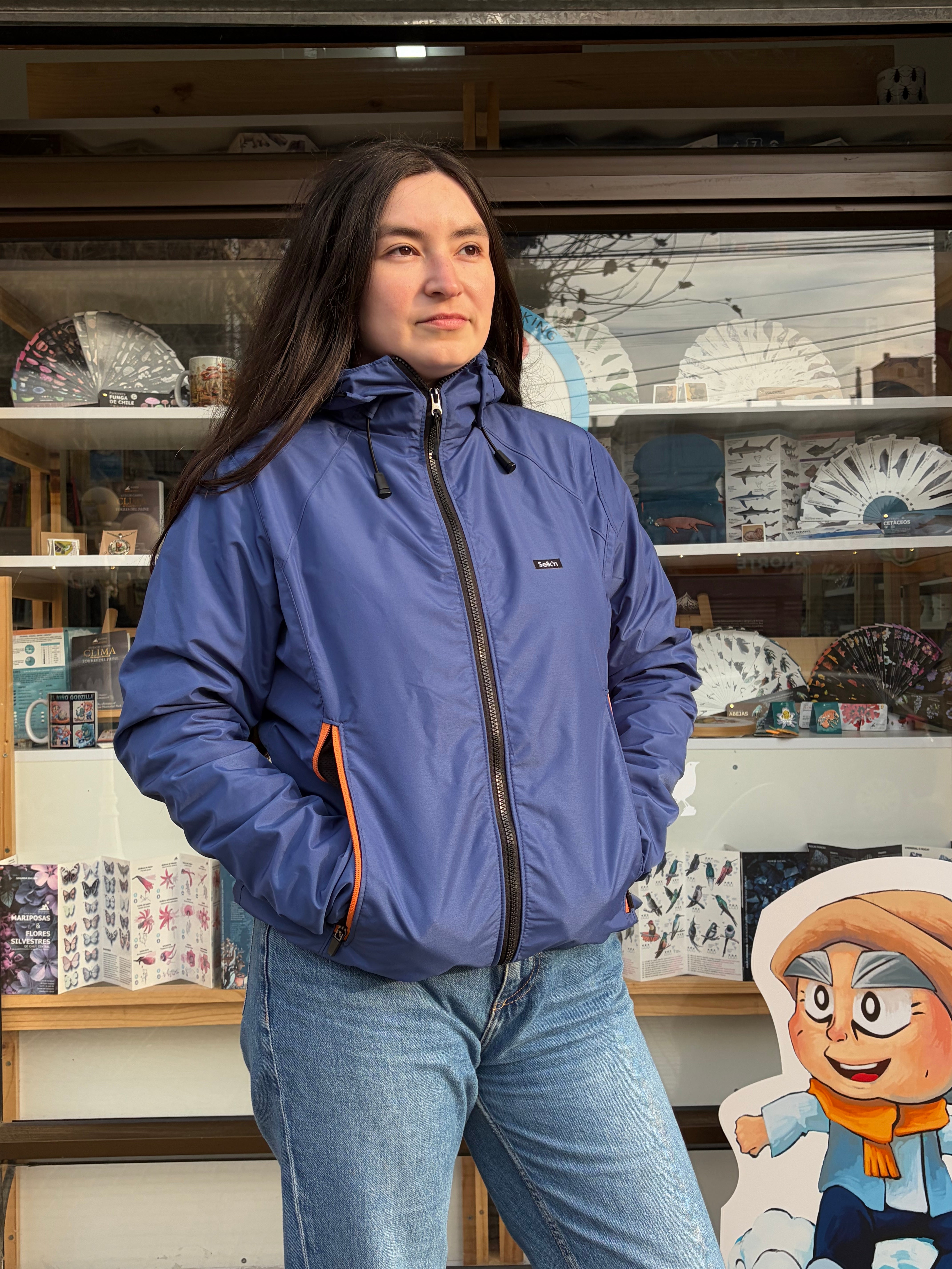 Chaqueta cortavientos 800T Modelo Mujer