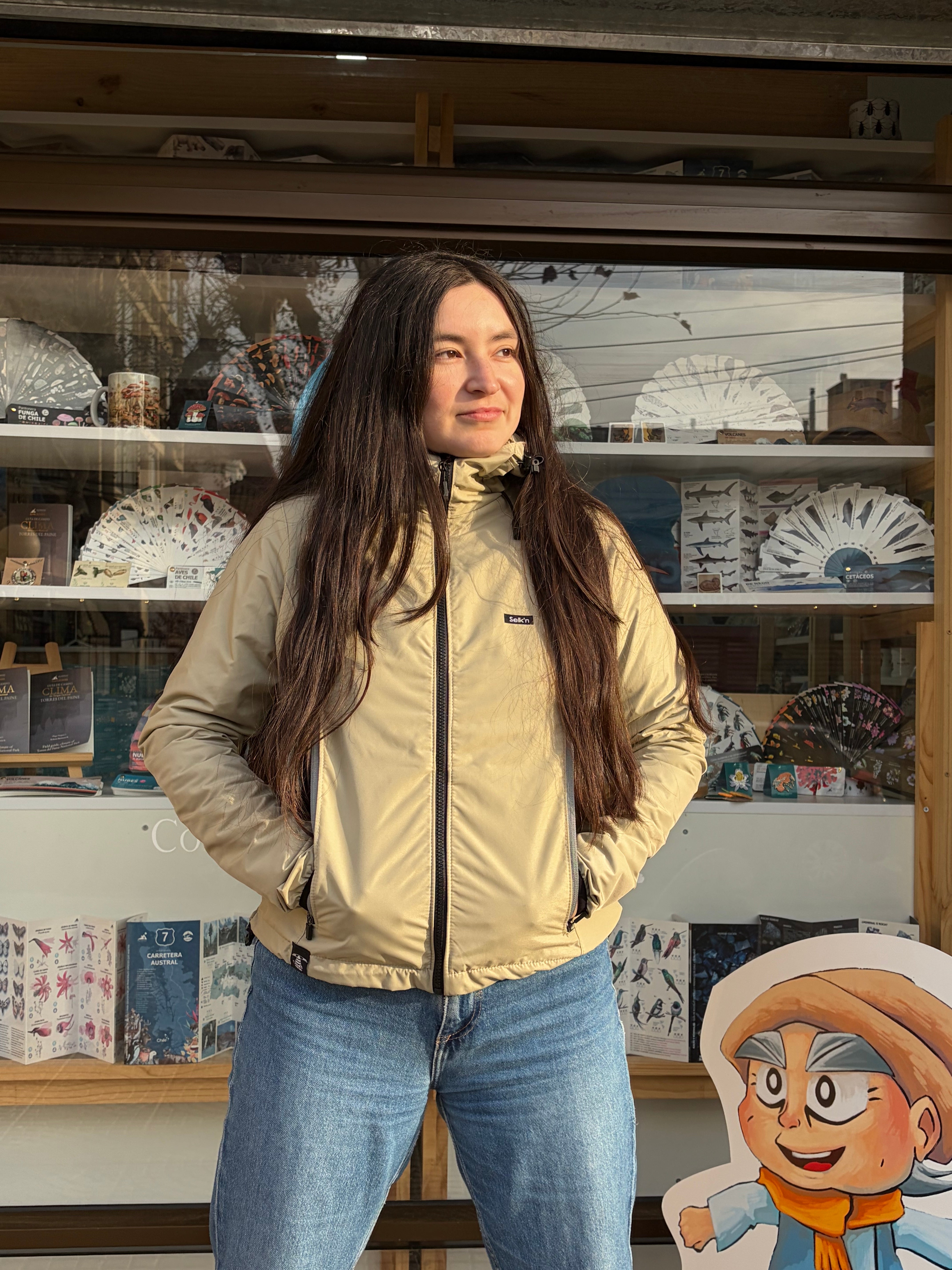 Chaqueta cortavientos 800T Modelo Mujer
