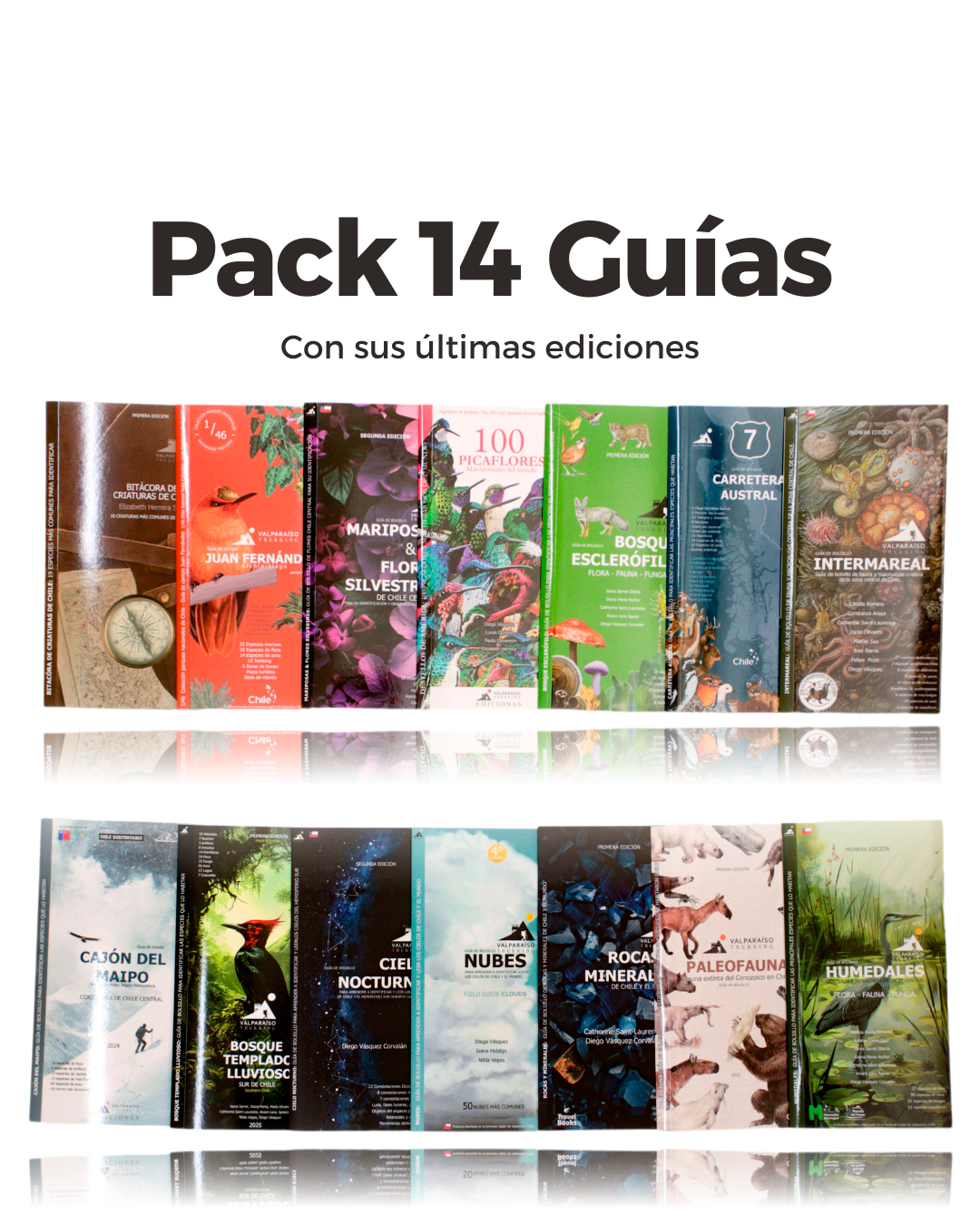 Pack 14 Guías desplegables Valparaíso trekking