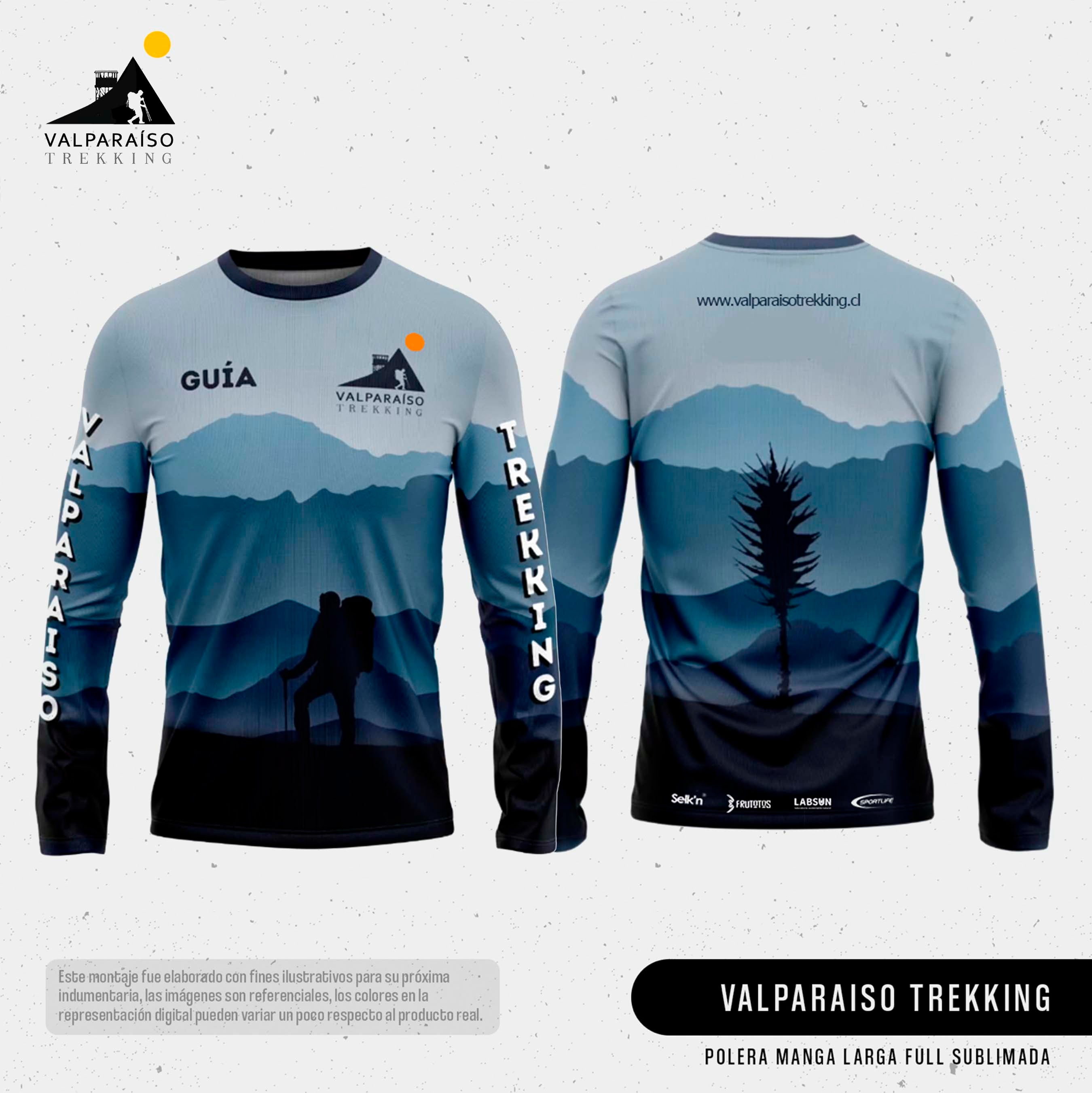 Polera Trekking Modelo Cerros de la Región de Valparaíso