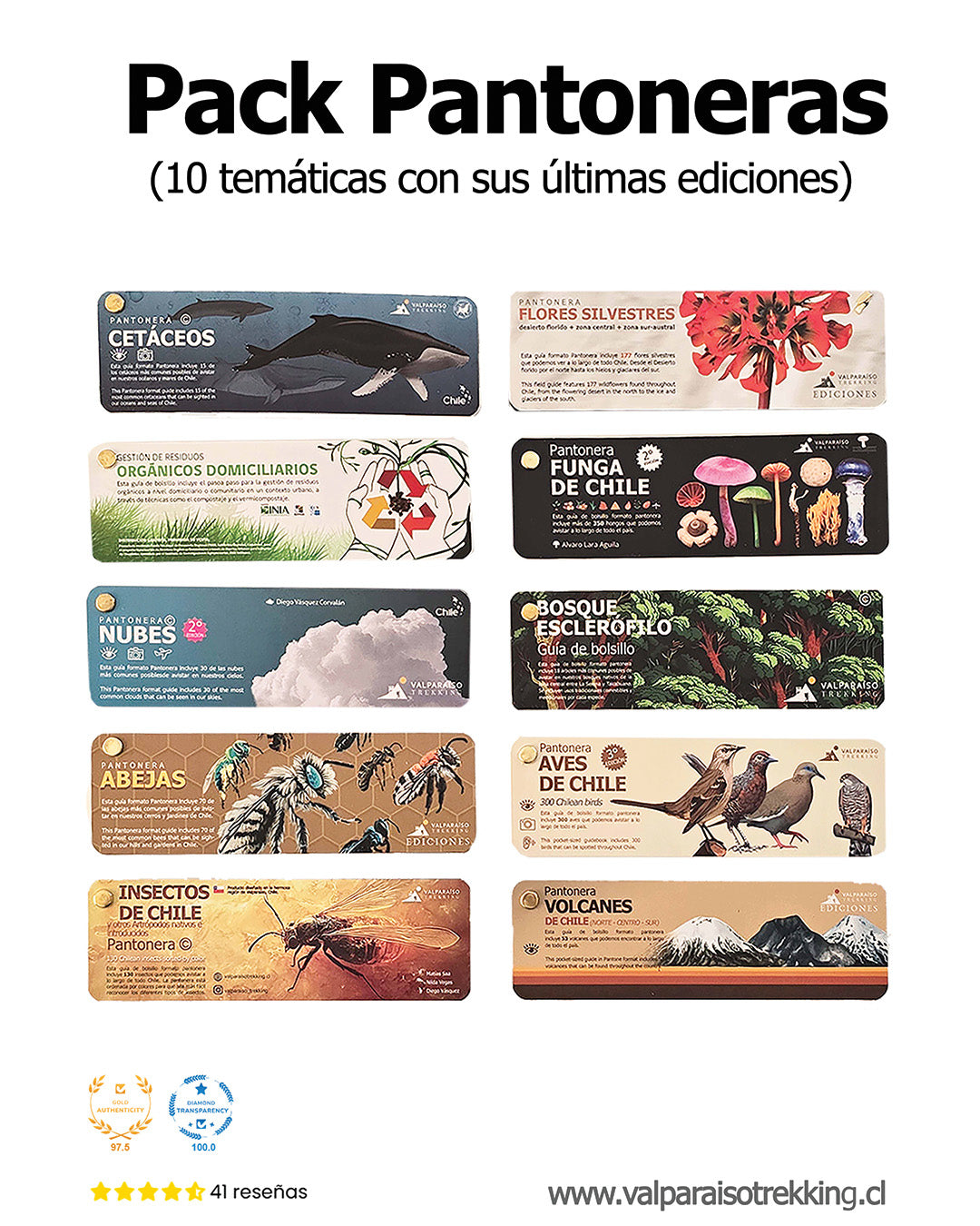 Pack Pantoneras (9 Pantoneras, 10 temáticas)